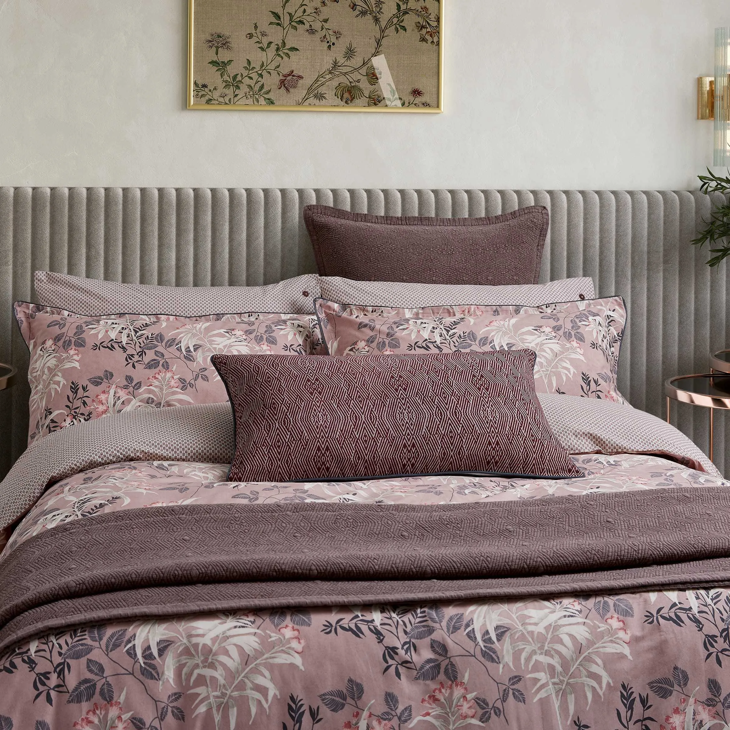 Katara Single Duvet Cover Set - Pink, Grey product