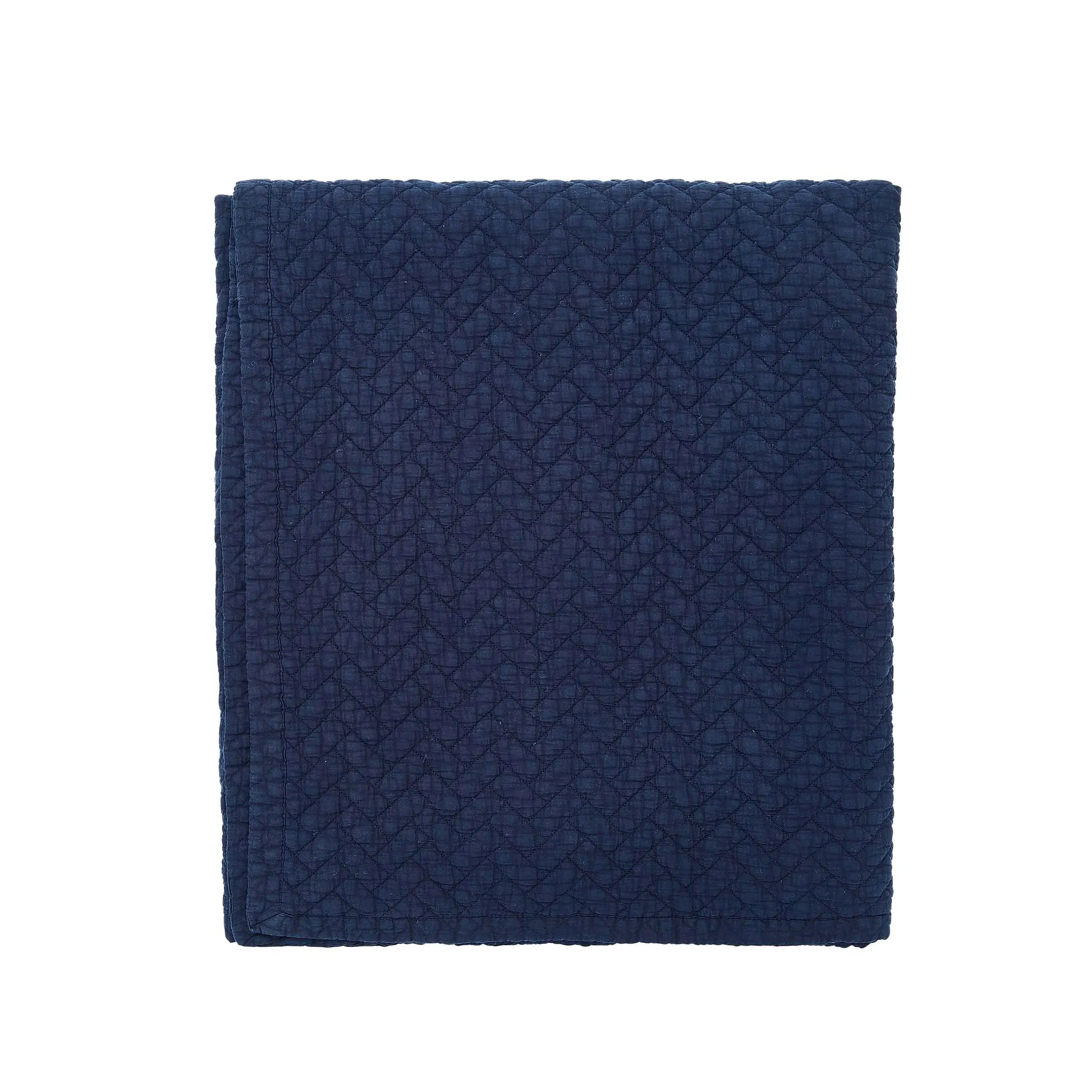 Kayah/Liyana Quilted Throw - Indigo & Charcoal, Cotton product