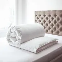 King Size Down Duvet 10.5 Tog - White, Cotton