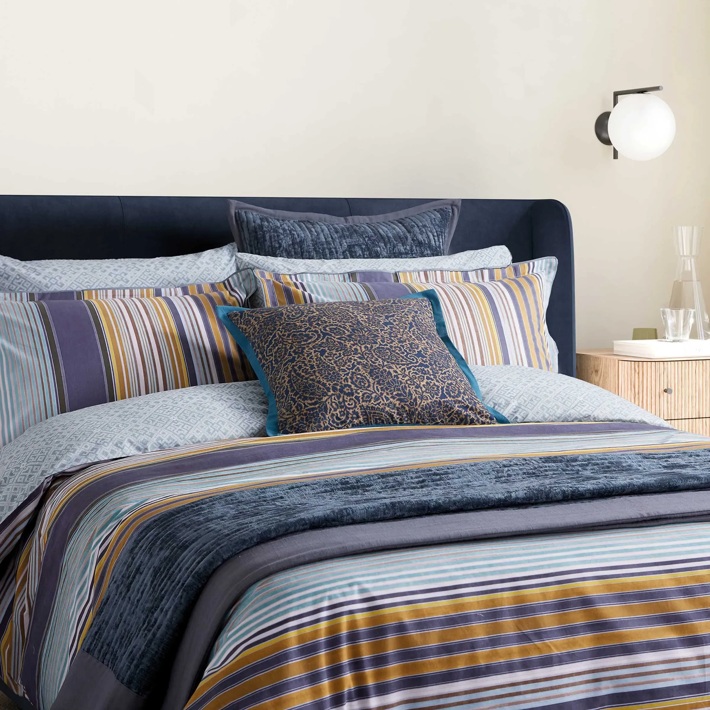 King Size Duvet Cover Set - Celadon, Cotton