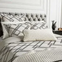 King Size Duvet Cover Set - Chalk, Cotton Bamboo