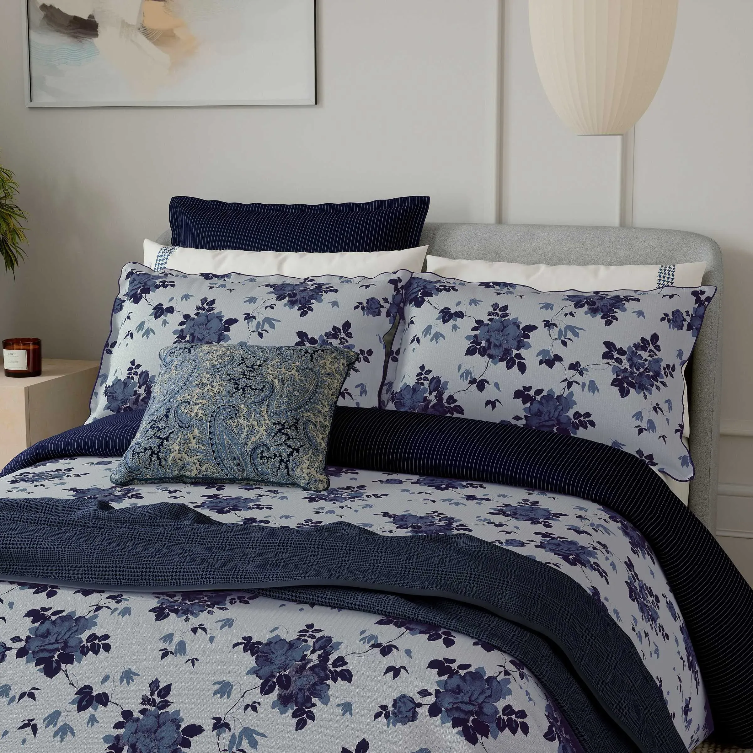 King Size Duvet Cover Set - Midnight Blue
