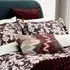 King Size Duvet Cover with Floral Design - Mulberry