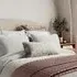 King Size Duvet Cover with Geo Scallop - White