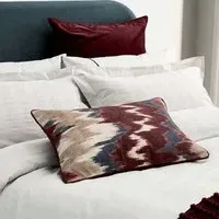 King Size Duvet Cover Woven Stripe - Silver
