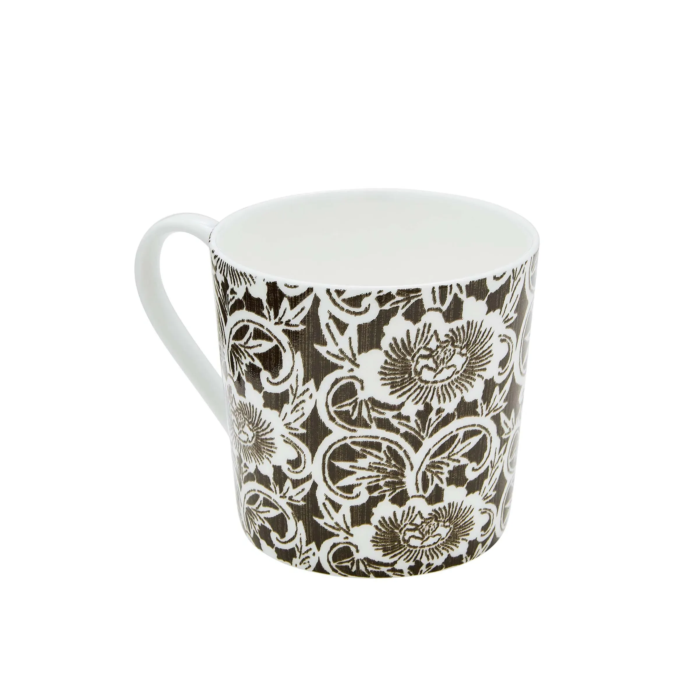 Mujo Floral Mug - Charcoal, Bone China product
