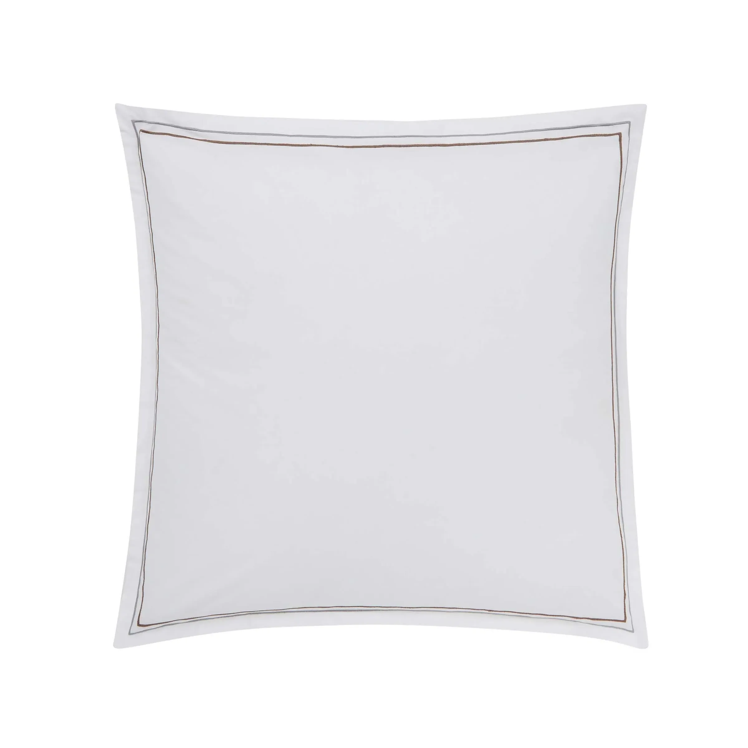Osanna/Avita Square Pillowcases Oxford Border - Charcoal, Cotton Percale product