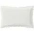 Oxford Pillowcase with Geo Scallop - White