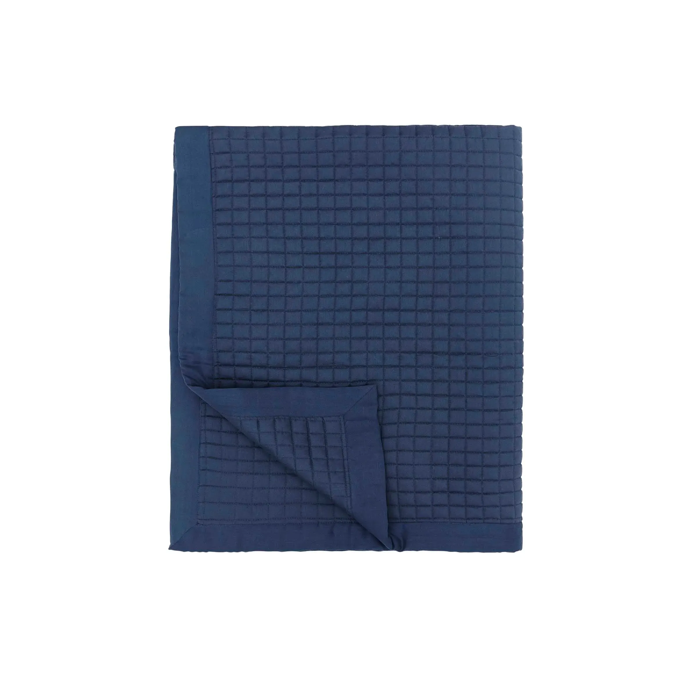 Quilted Throw - Powder Blue, Cotton image