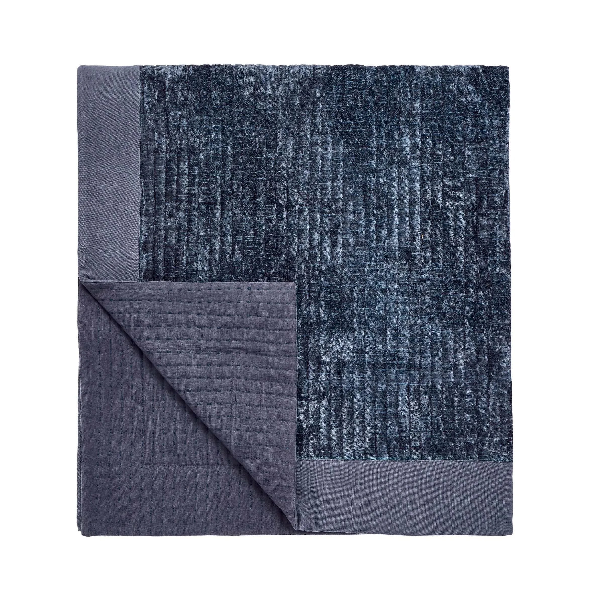 Quilted Throw with Cotton Edging - Celadon image