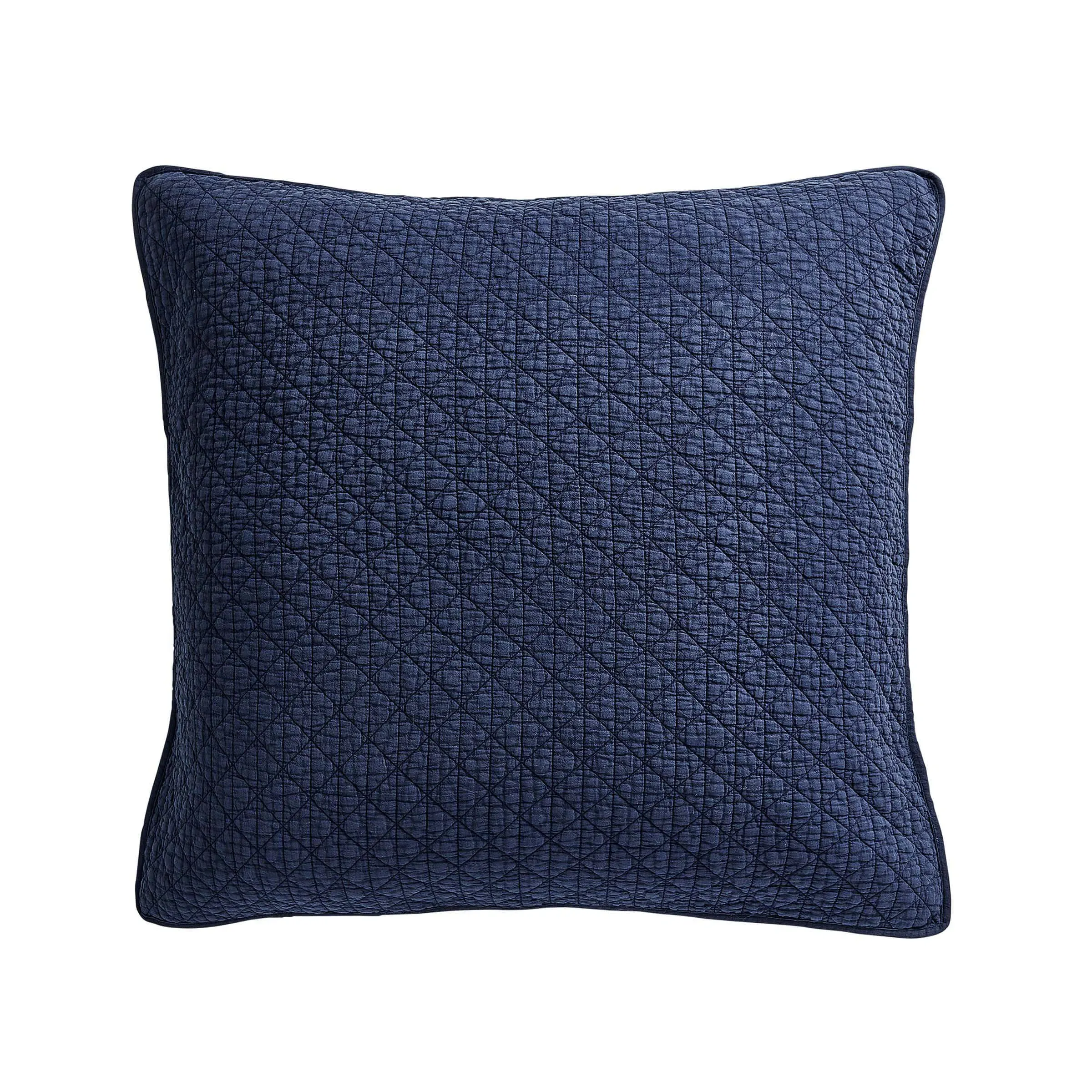 Quilted Sham Pillowcase - Indigo, Cotton image