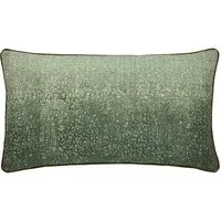 Rectangular Cushion with Ombré Pattern - Green, Linen