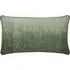 Rectangular Cushion with Ombré Pattern - Green, Linen