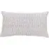 Rectangular Quilted Cushion - Chalk, Linen