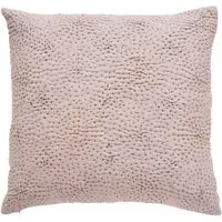 Square Quilted Cushion - Heather, Cotton