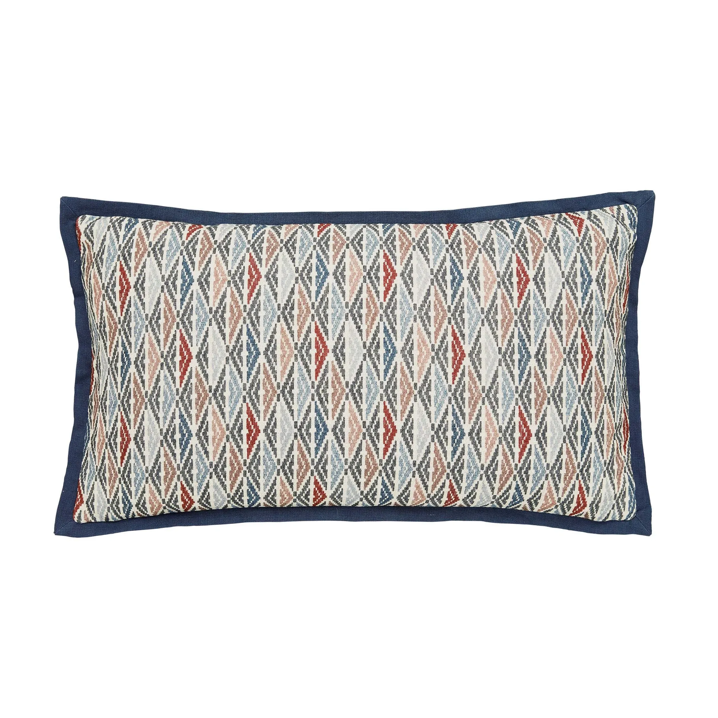 Rectangular Cushion Floral Design - Graphite image