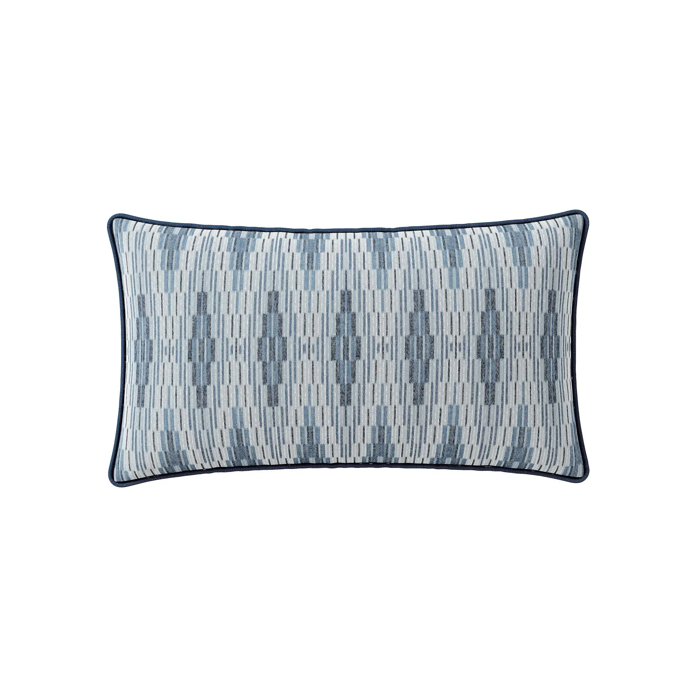 Rectangular Cushion Floral Pattern - Blue, Fabric image