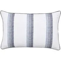 Rectangular Cushion Japanese Floral - Midnight