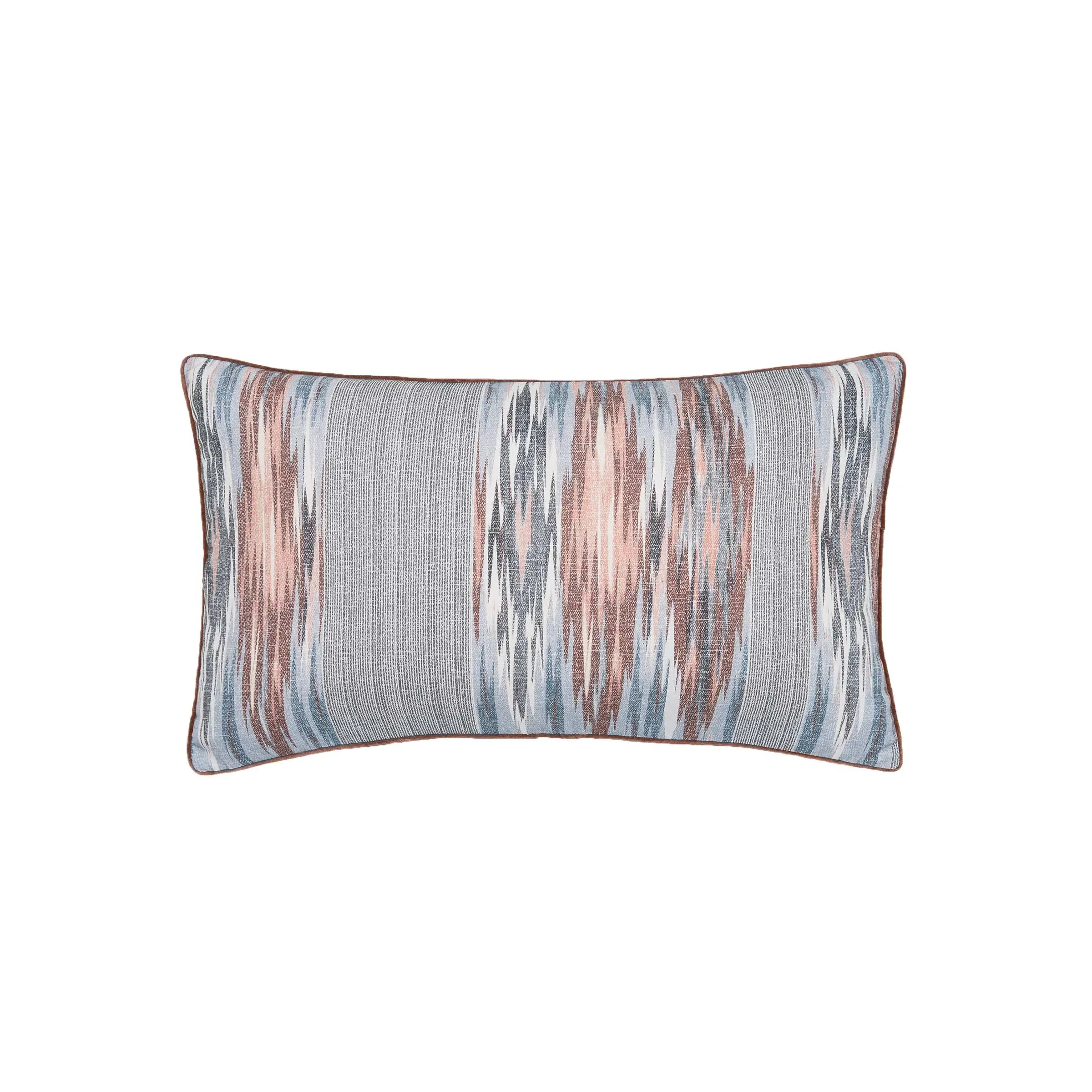 Rectangular Cushion with Floral Design - Pink, Cotton image