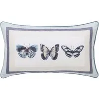 Rectangular Cushion Tropical Print - Duck Egg alternate view