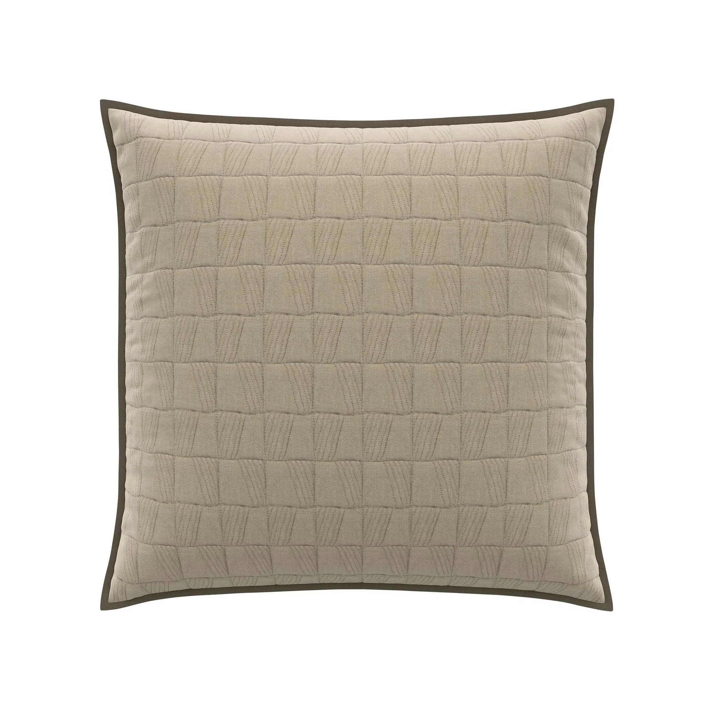 Sham Pillowcase Floral Design - Warm Grey image