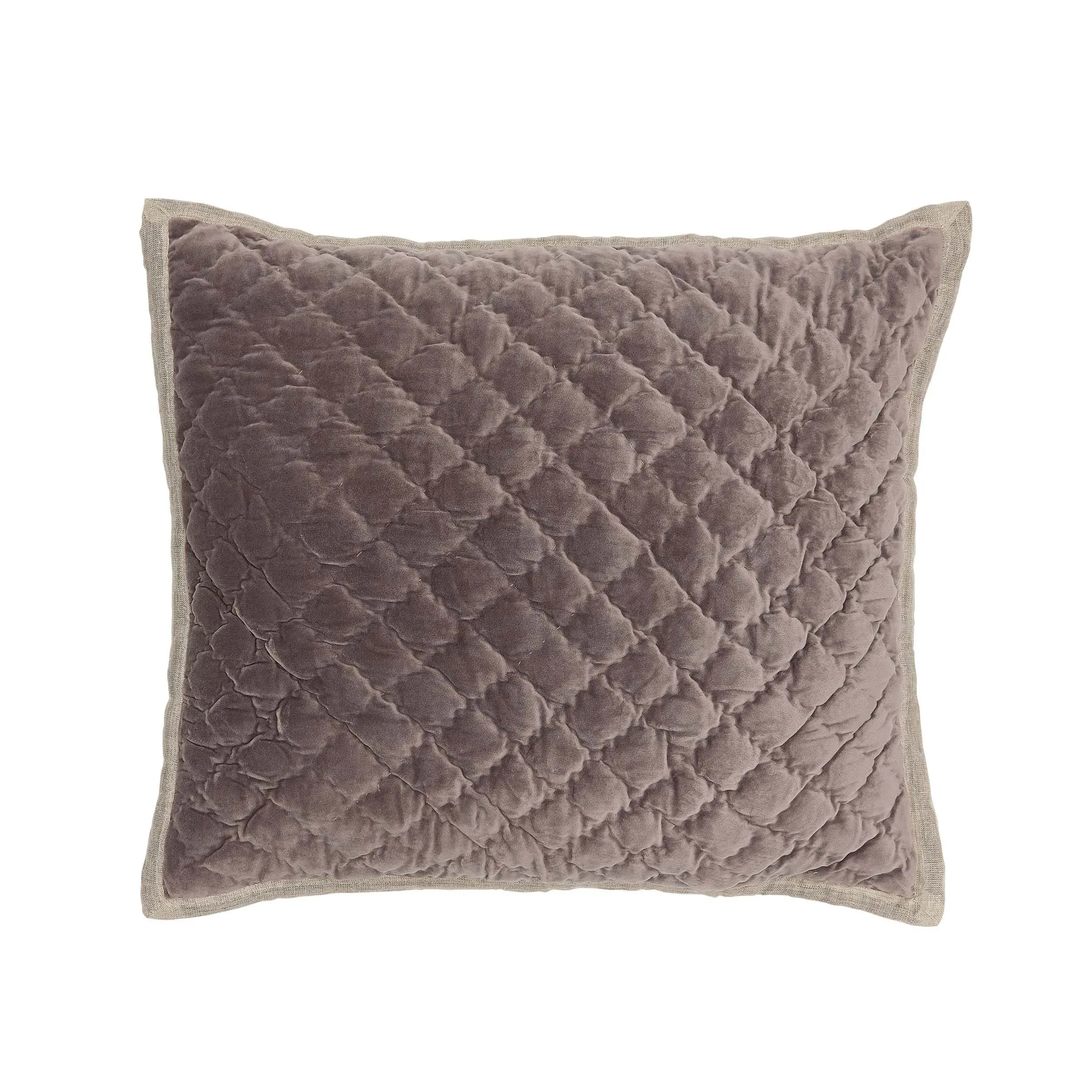 Sham Pillowcase Quilted - Pink, Velvet image