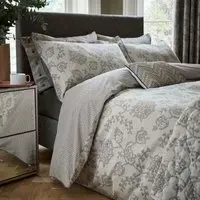 Single Duvet Cover Botanical Design - Marble