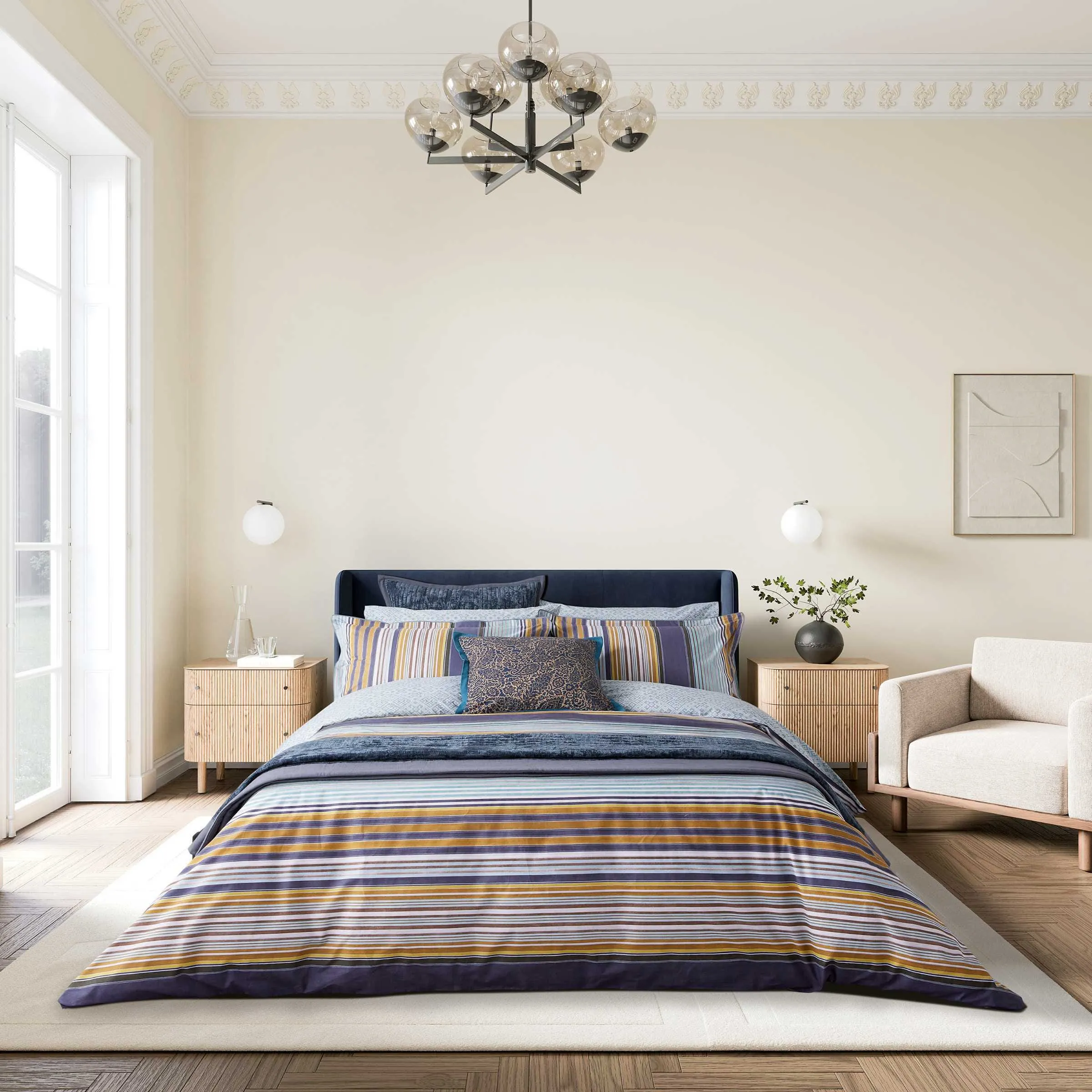 Single Duvet Cover Set - Celadon, Cotton