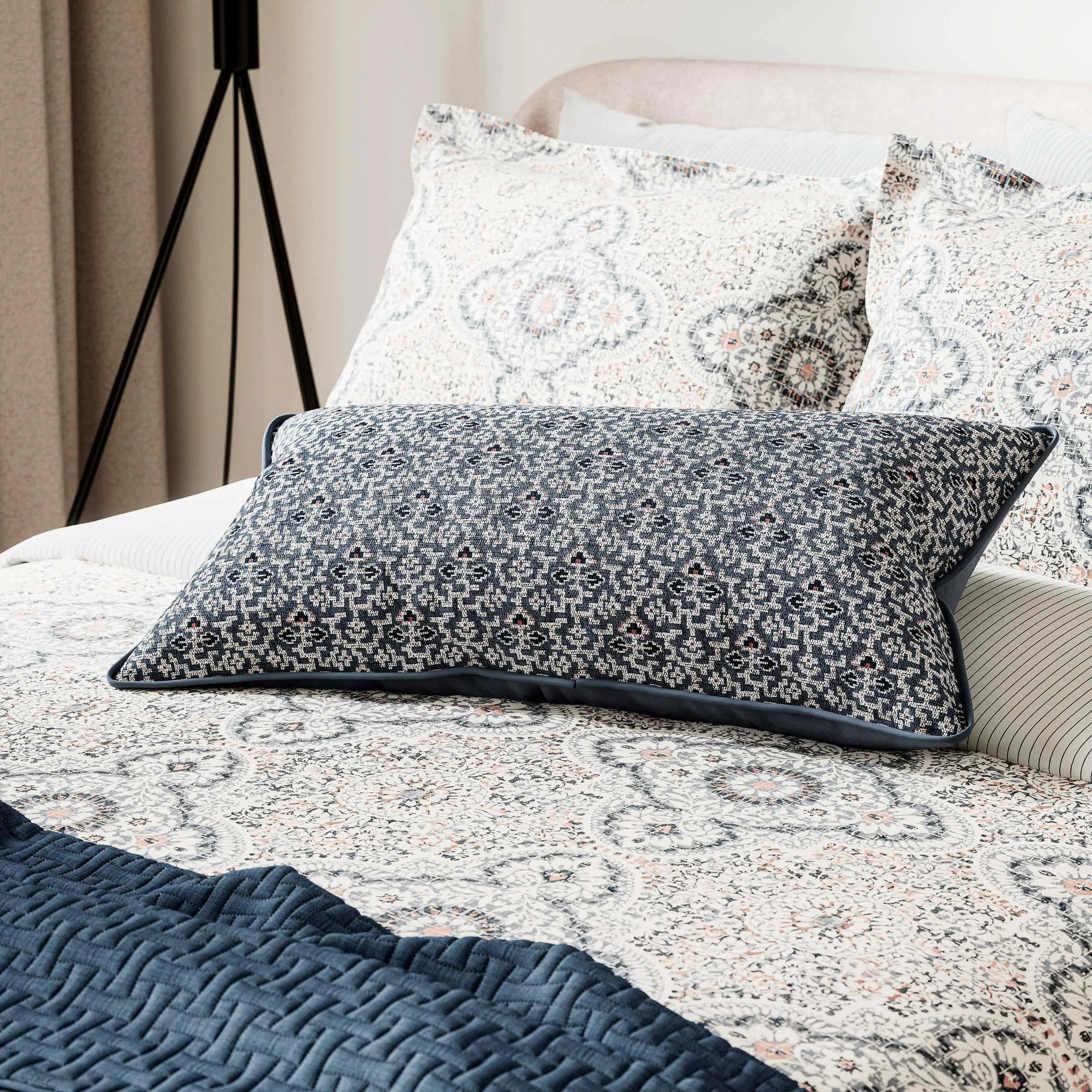 Single Duvet Cover Set - Denim, Cotton