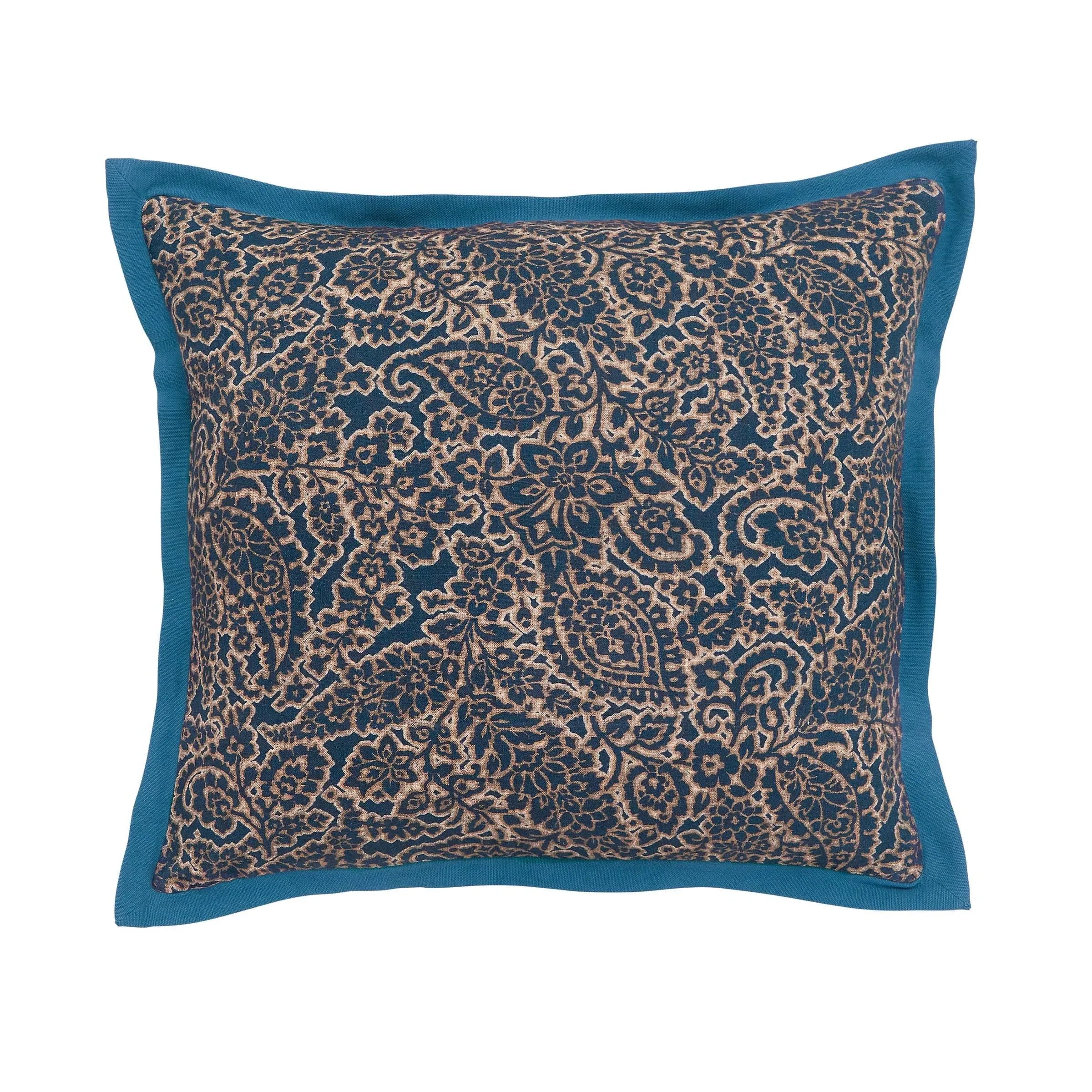 Square Cushion with Stripe Design - Celadon image