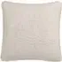 Square Knit Cushion with Logo - Linen, Cotton