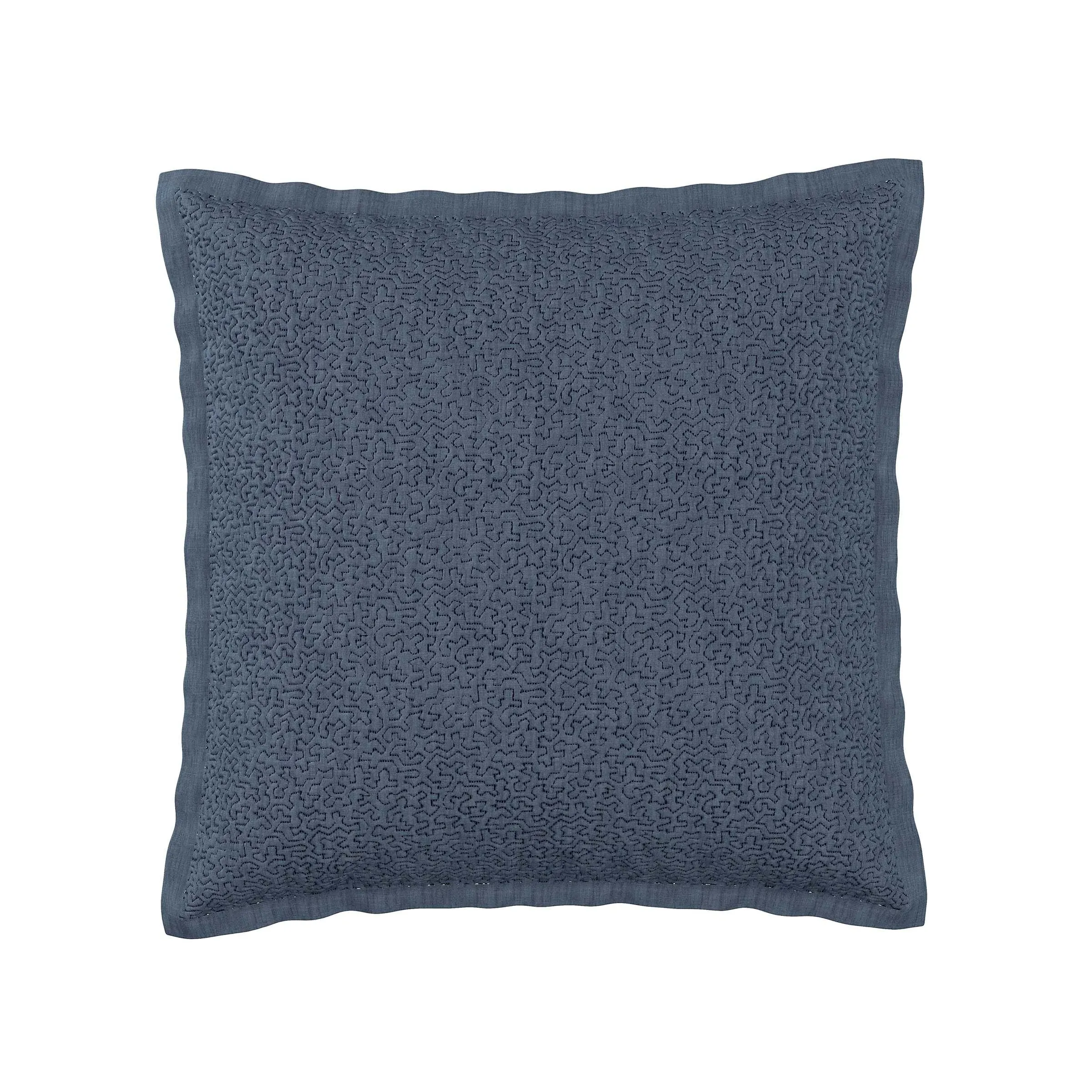 Square Oxford Pillowcase - Chambray Blue, Cotton image