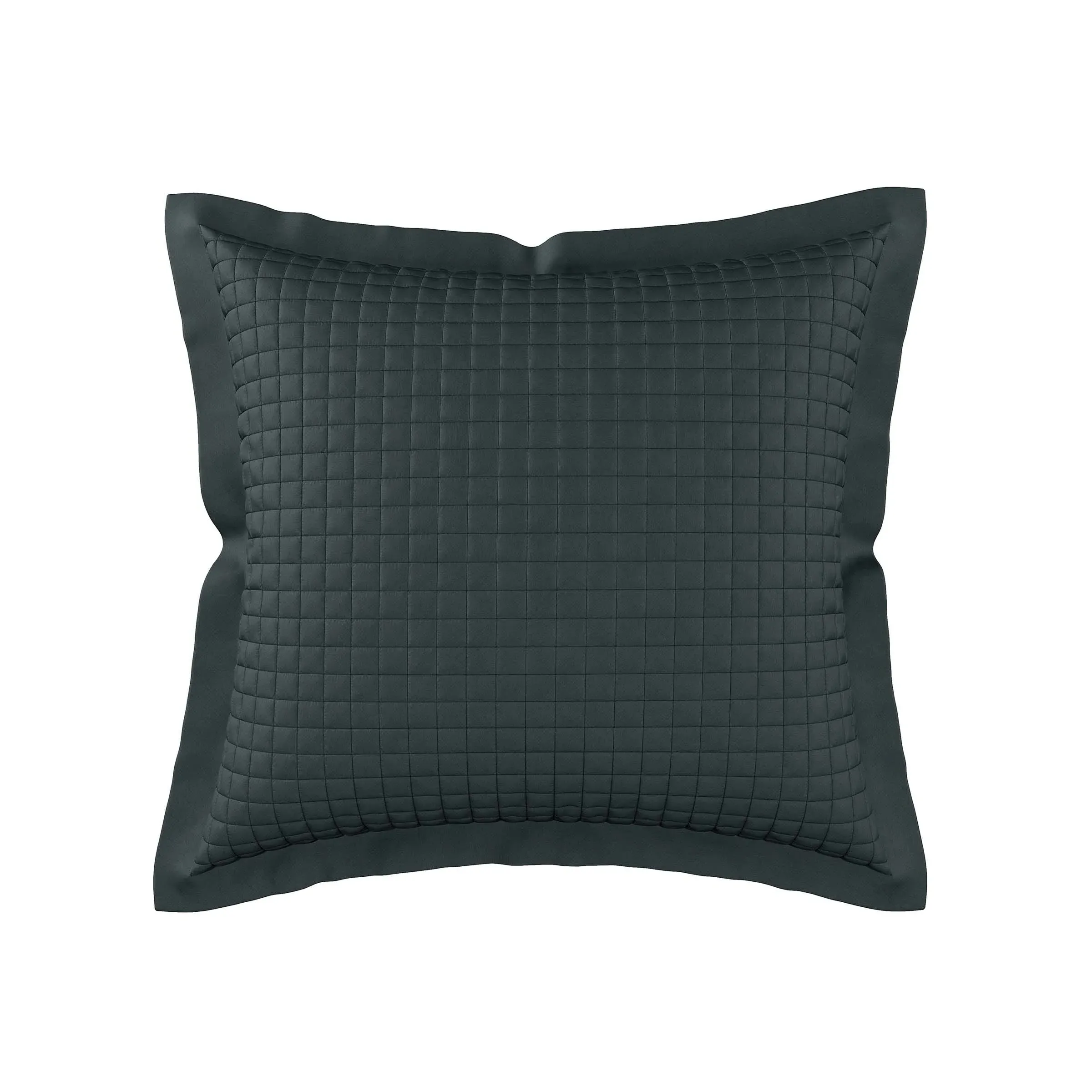 Square Oxford Pillowcase - Charcoal, Cotton image