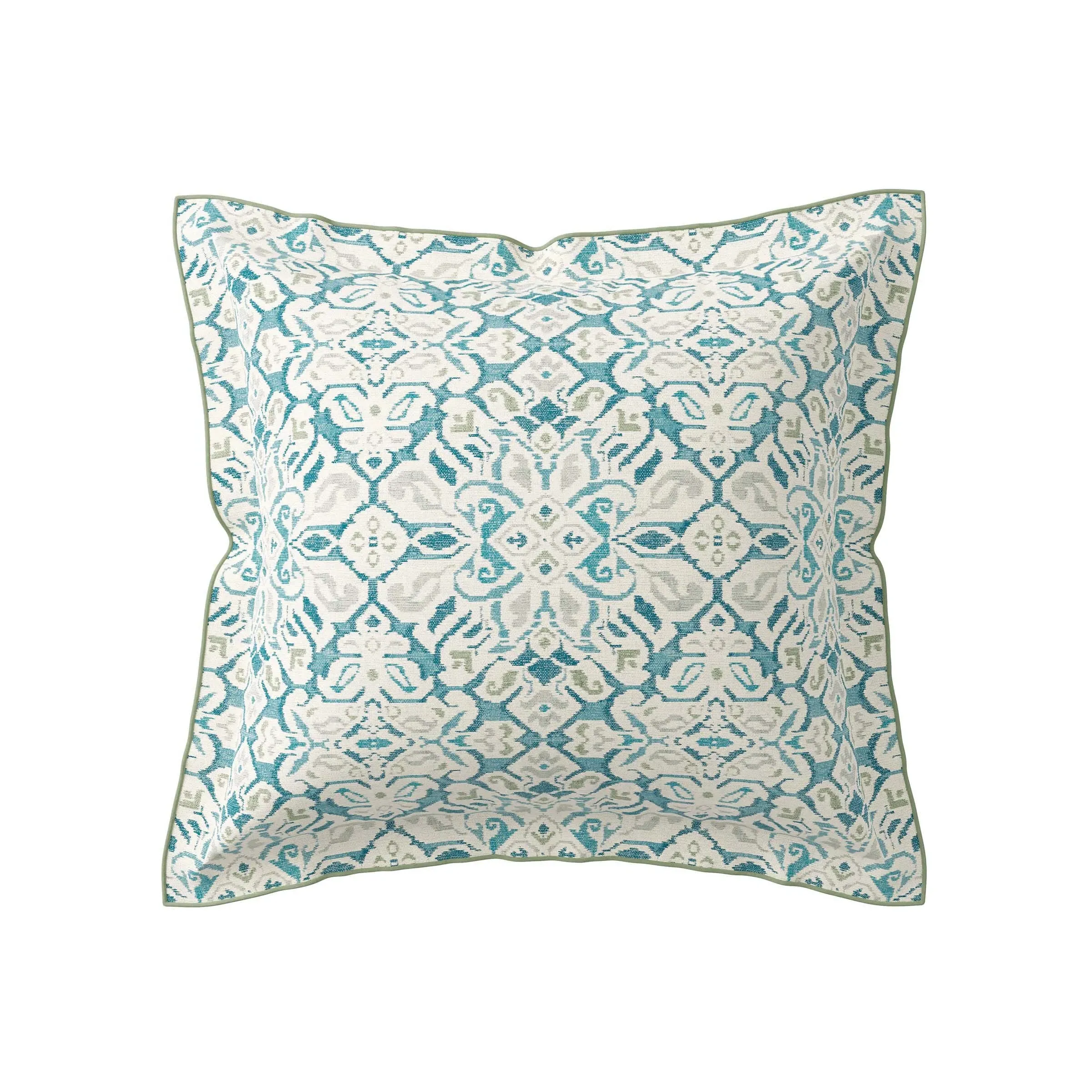 Square Oxford Pillowcase Pair - Celadon, Cotton image