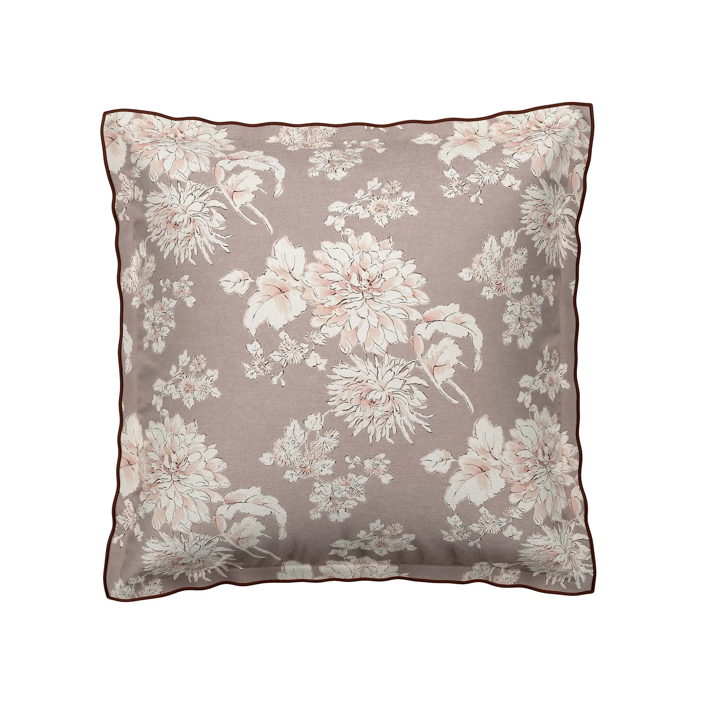 Square Oxford Pillowcase Pair - Dusky Pink