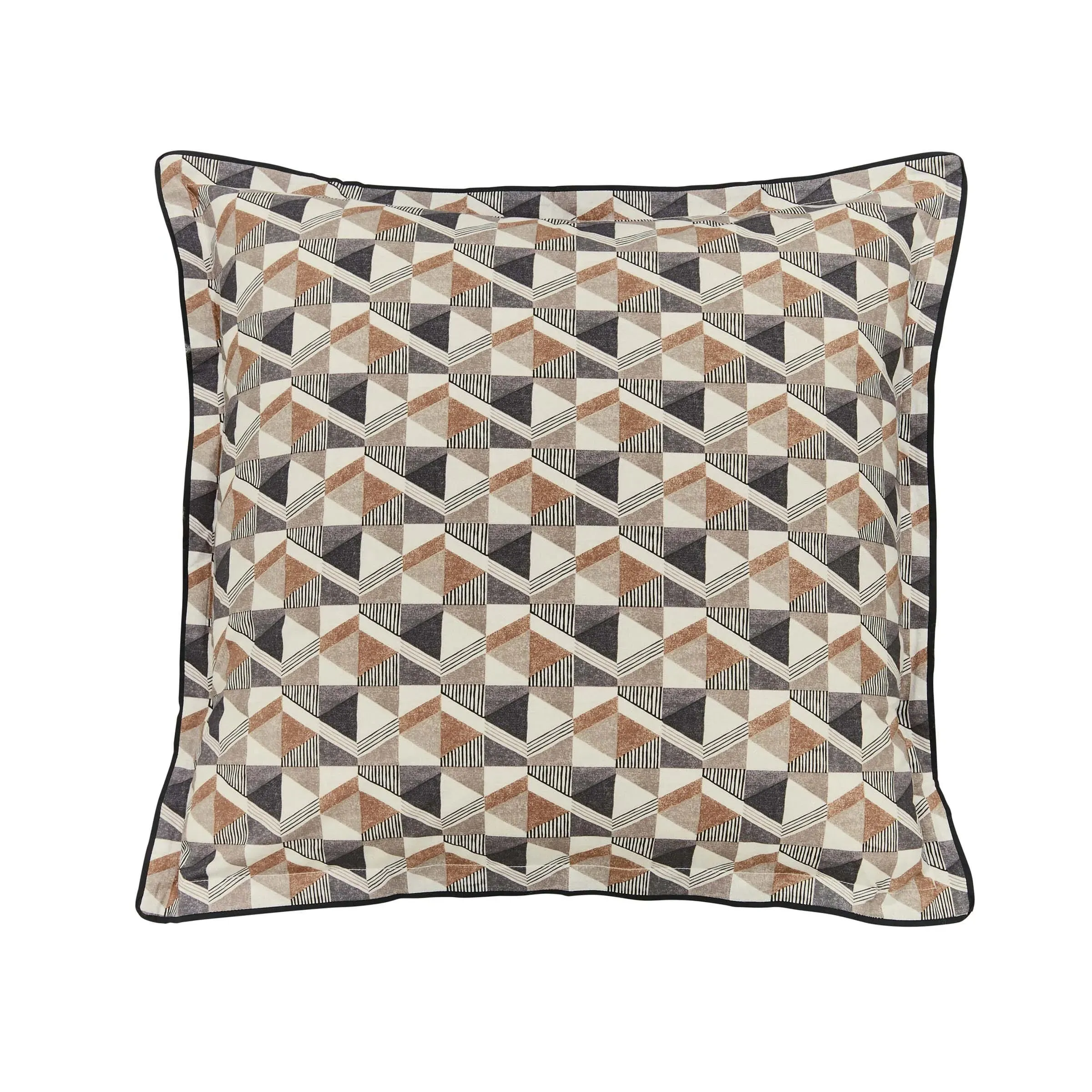 Square Oxford Pillowcases - Charcoal, Cotton image
