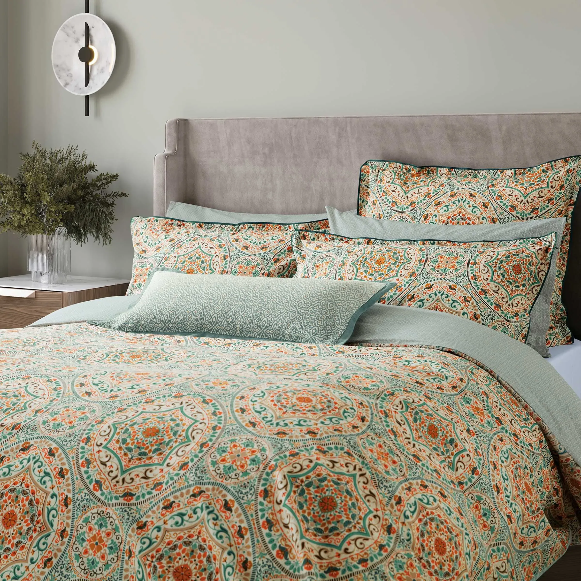 Square Oxford Pillowcases - Gold, Cotton