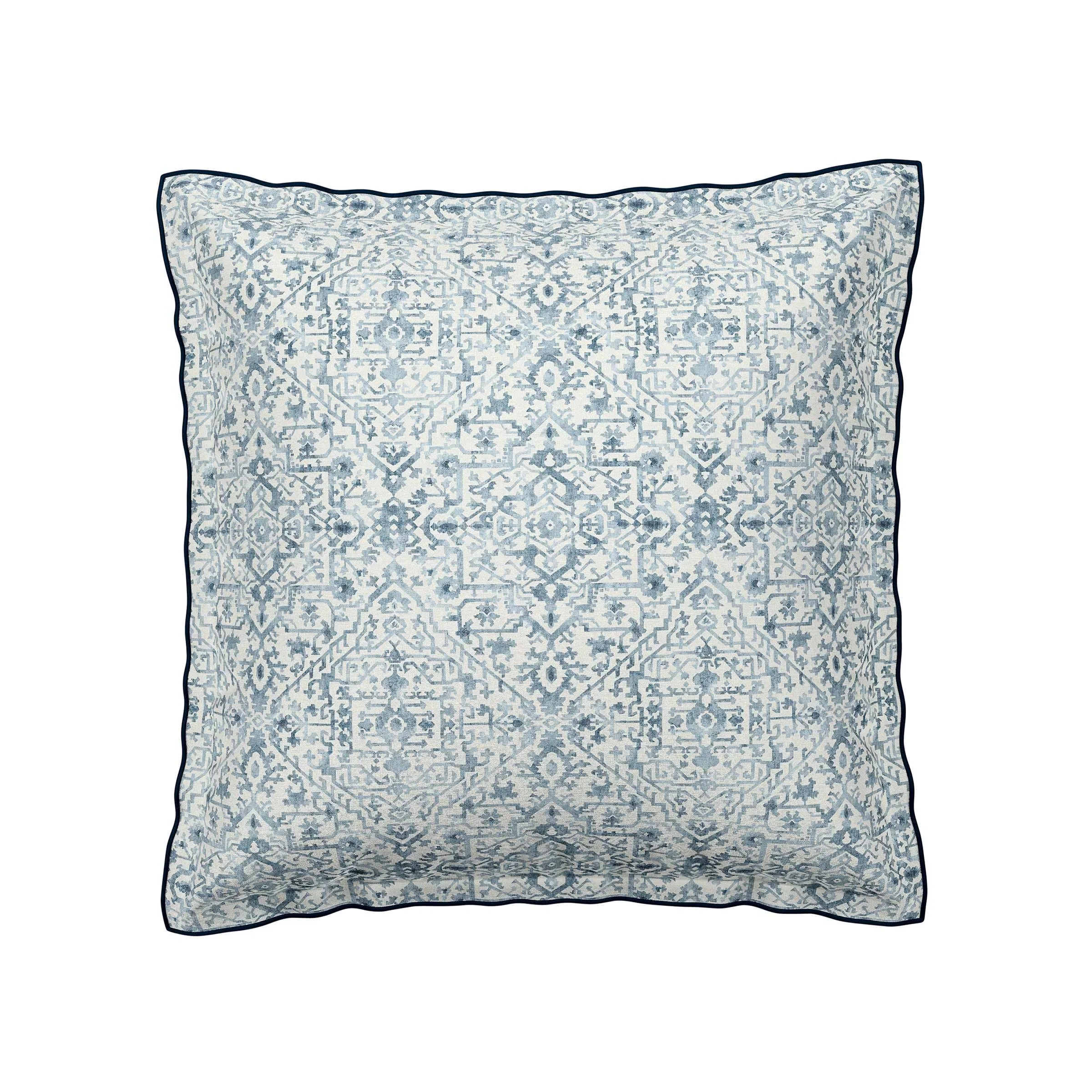 Square Oxford Pillowcases Pair - Blue image