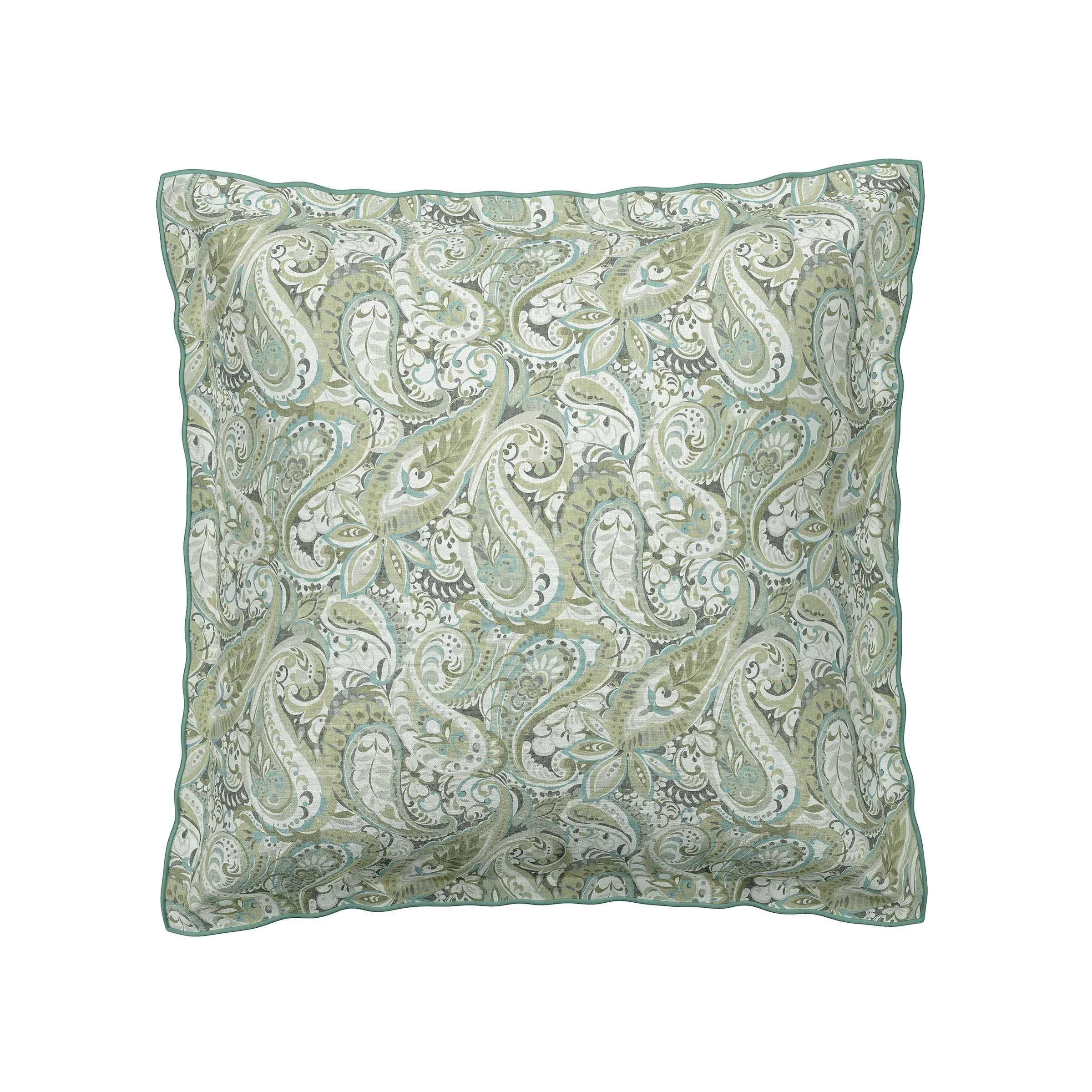 Square Oxford Pillowcases Pair - Green image