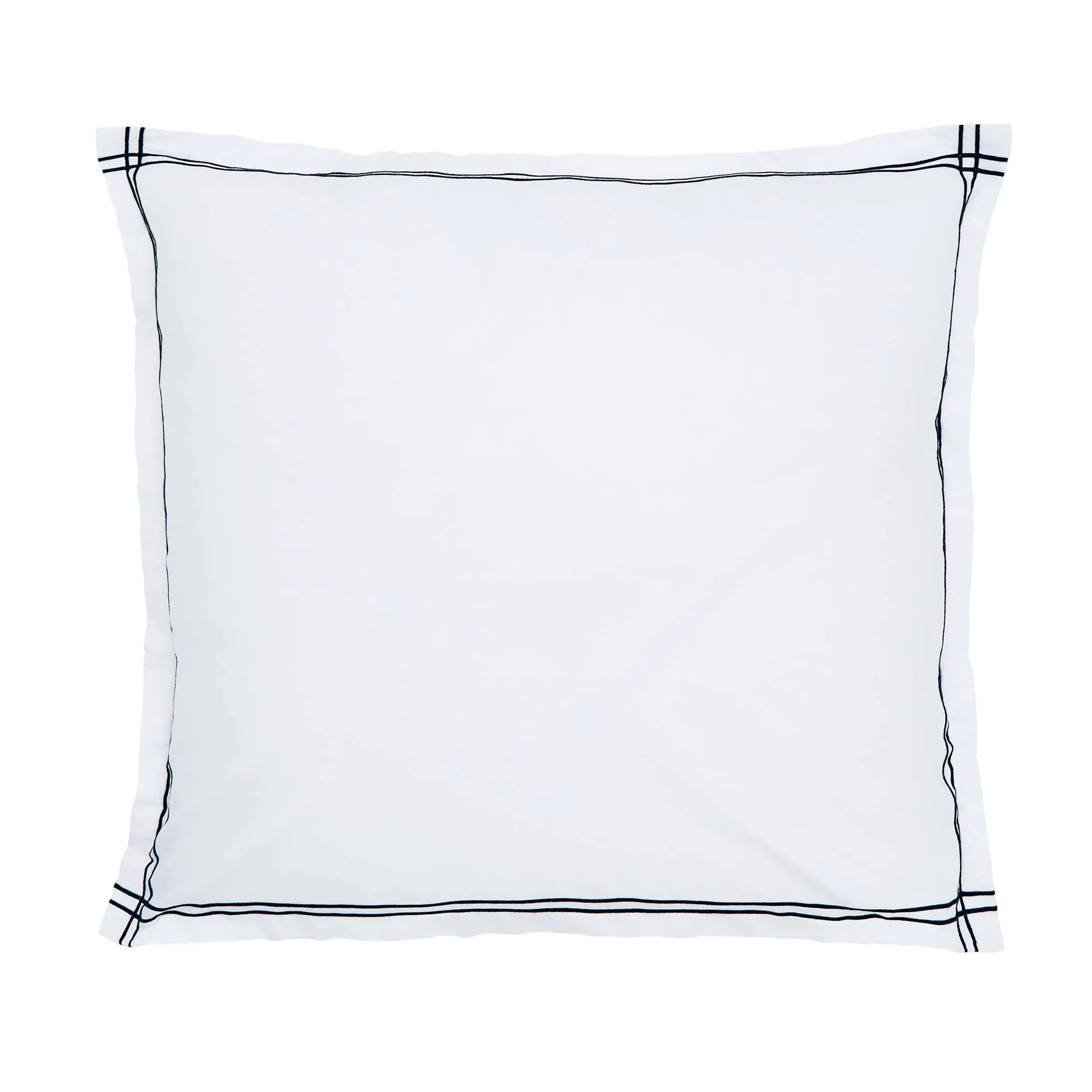Square Oxford Pillowcases Pair - Navy Blue image