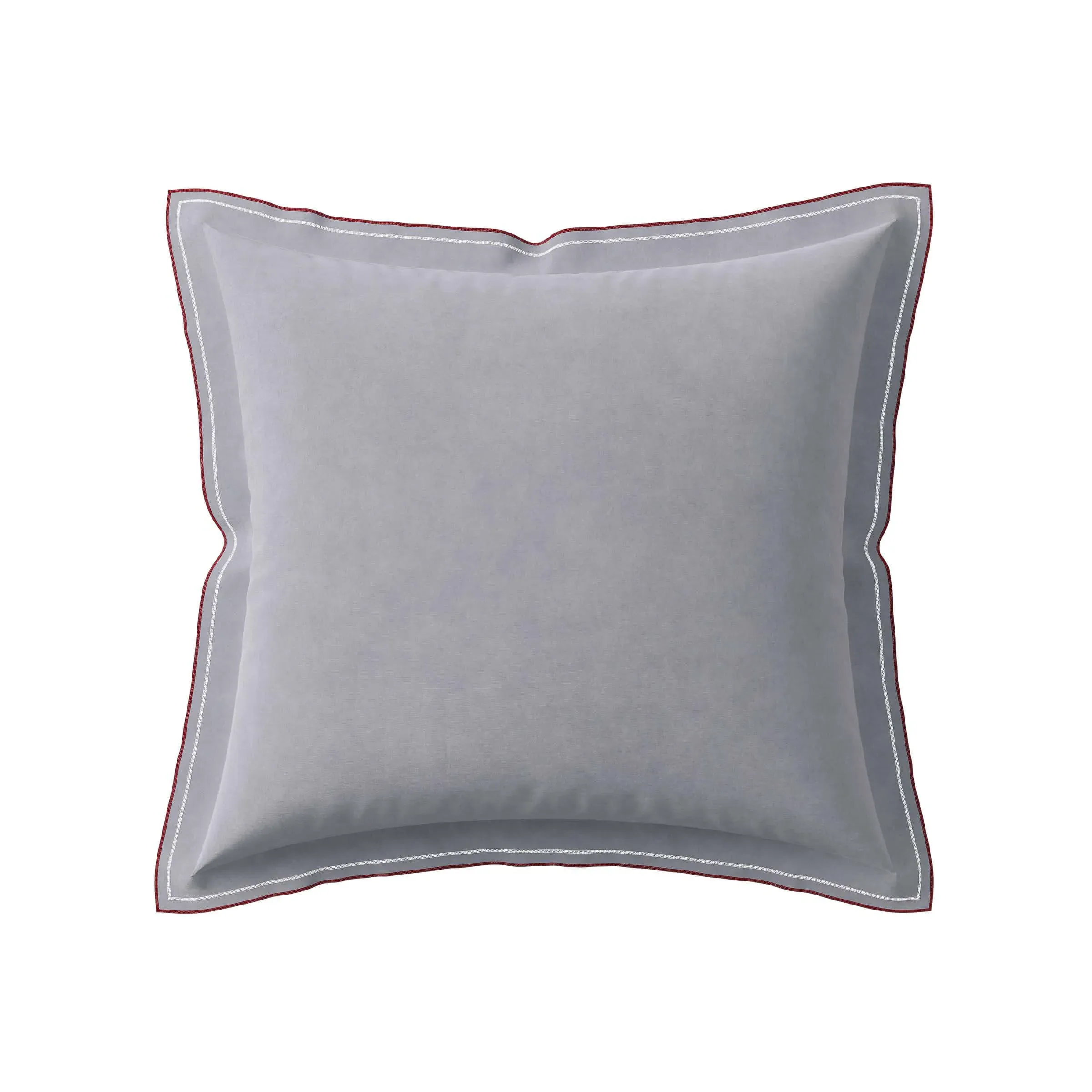 Square Pillowcases Pair - Grey, Cotton Sateen image