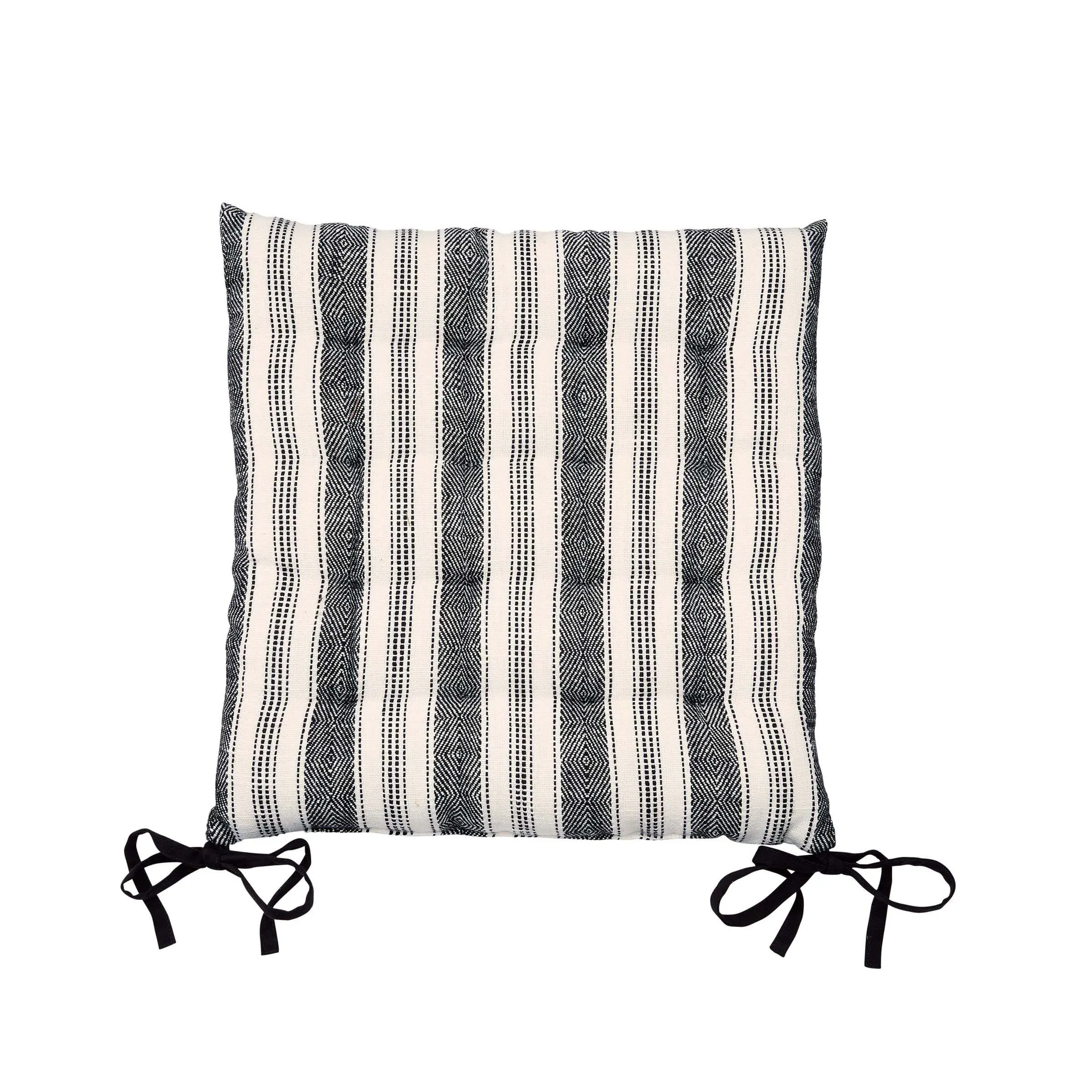 Square Seat Pad Reversible - Charcoal, Cotton image