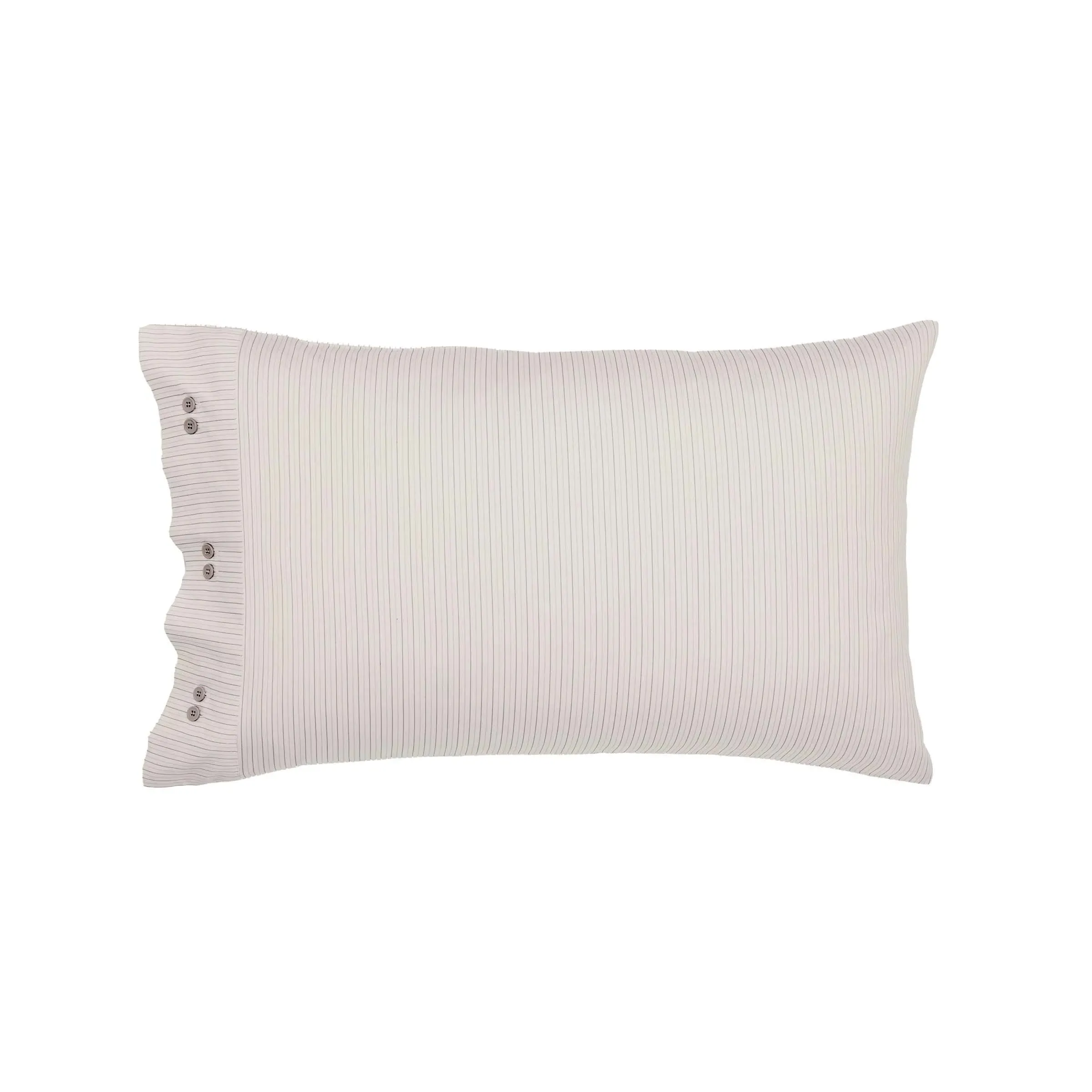 Standard Pillowcases with Frill - Pink, Cotton image