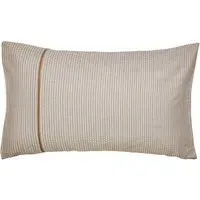 Standard Pillowcases with Ikat Design - Grey, Cotton