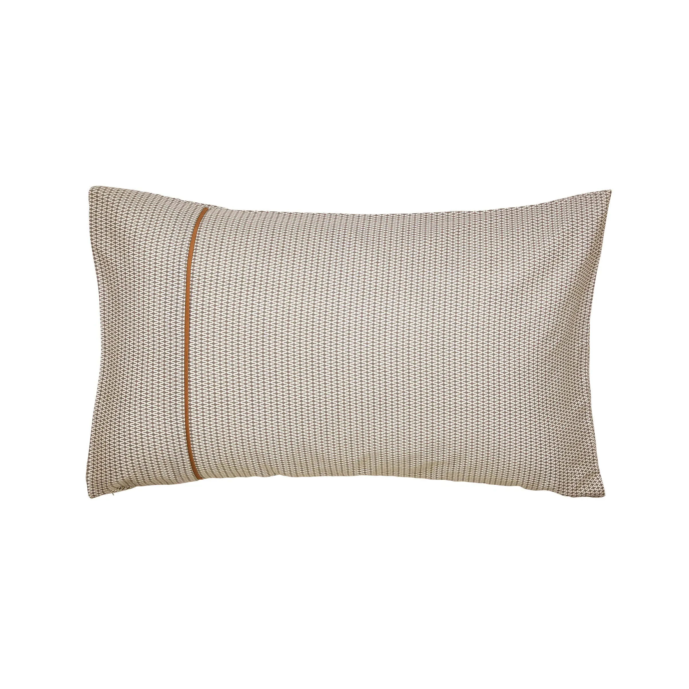 Standard Pillowcases with Ikat Design - Grey, Cotton image