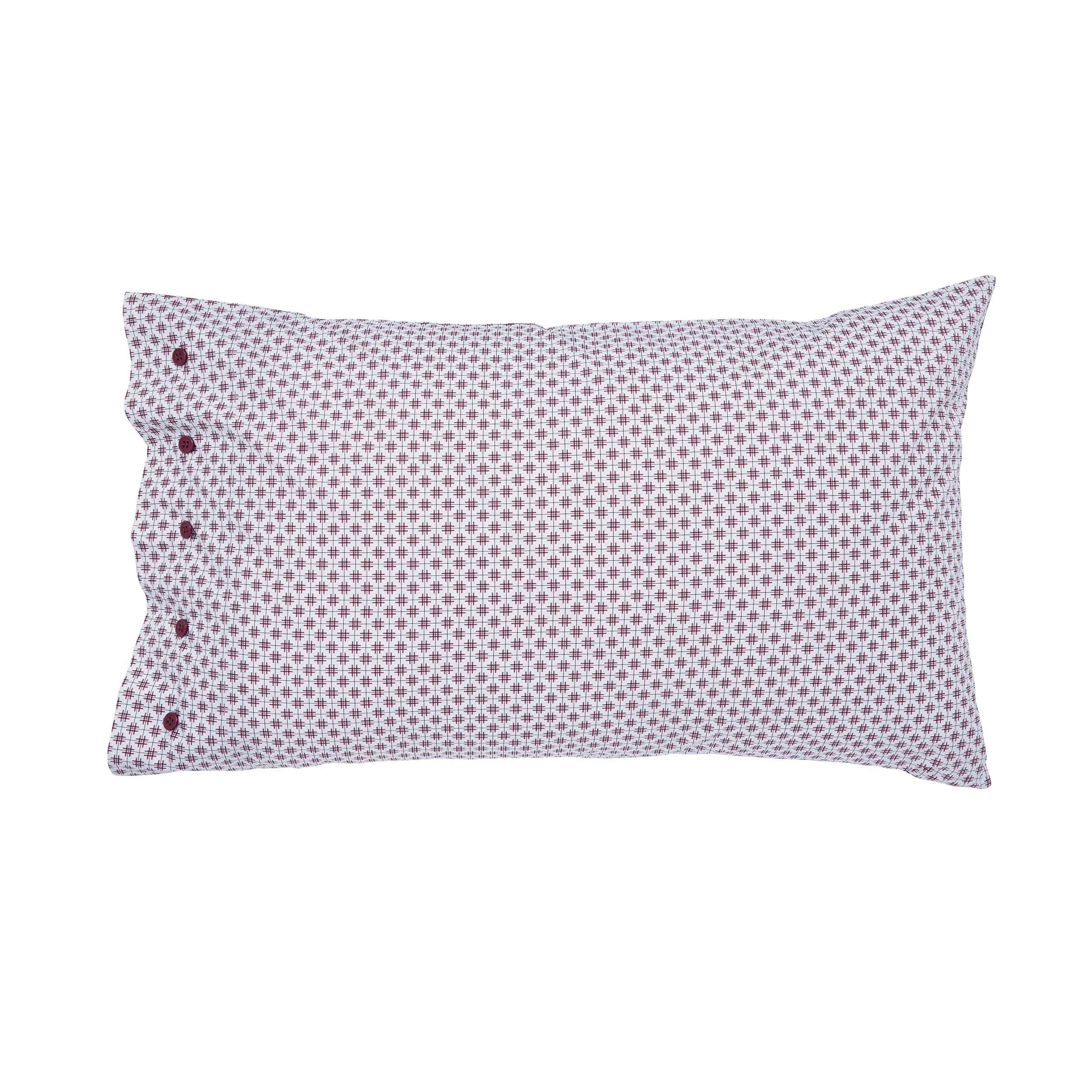 Standard Pillowcases with Oxford Edge - Blue, Cotton image