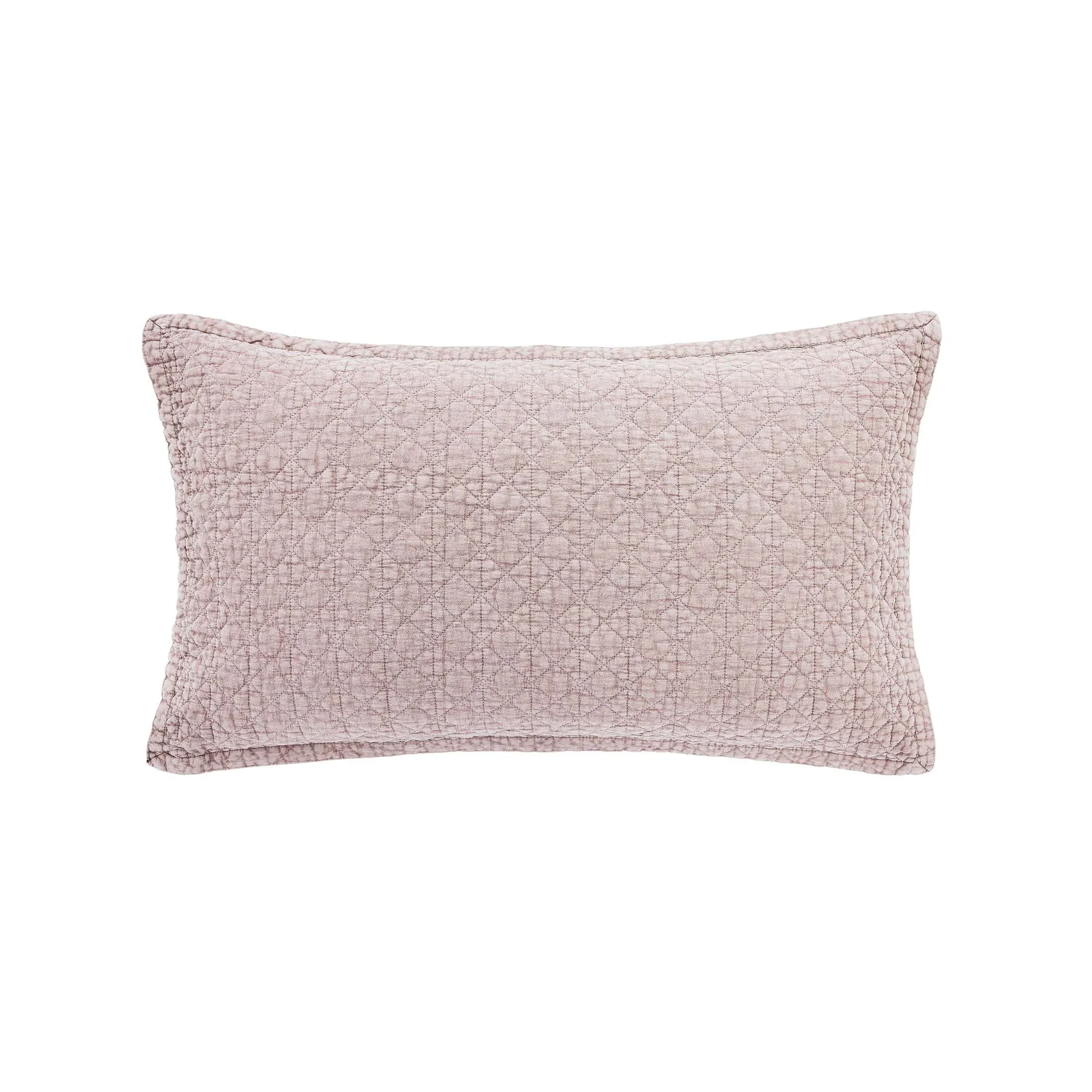 Stonewashed Cotton Standard Pillowcases (Pair) - Pink product