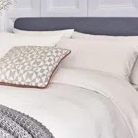 Super King Duvet Cover Chevron - Chalk