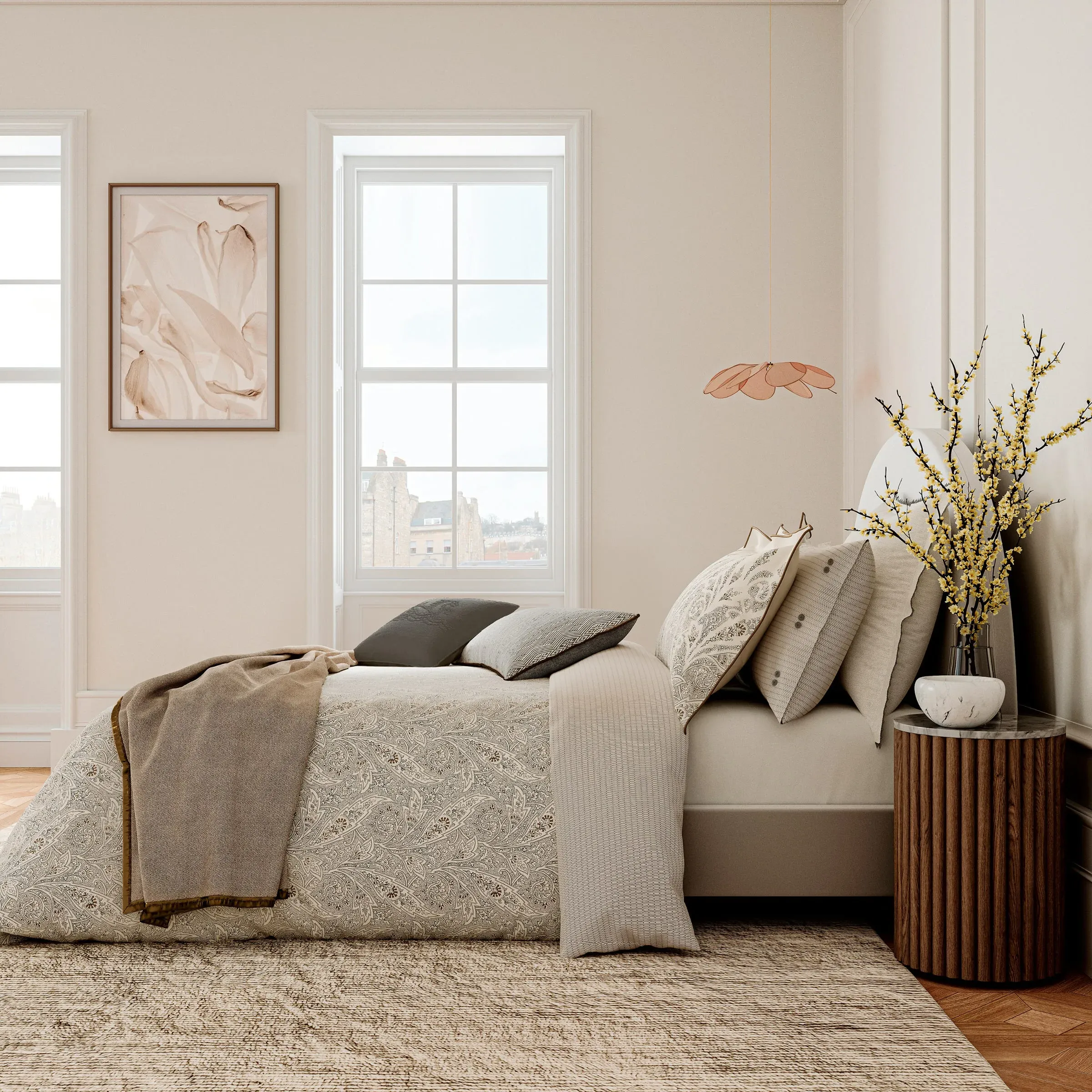 Super King Duvet Cover Set - Charcoal, Cotton