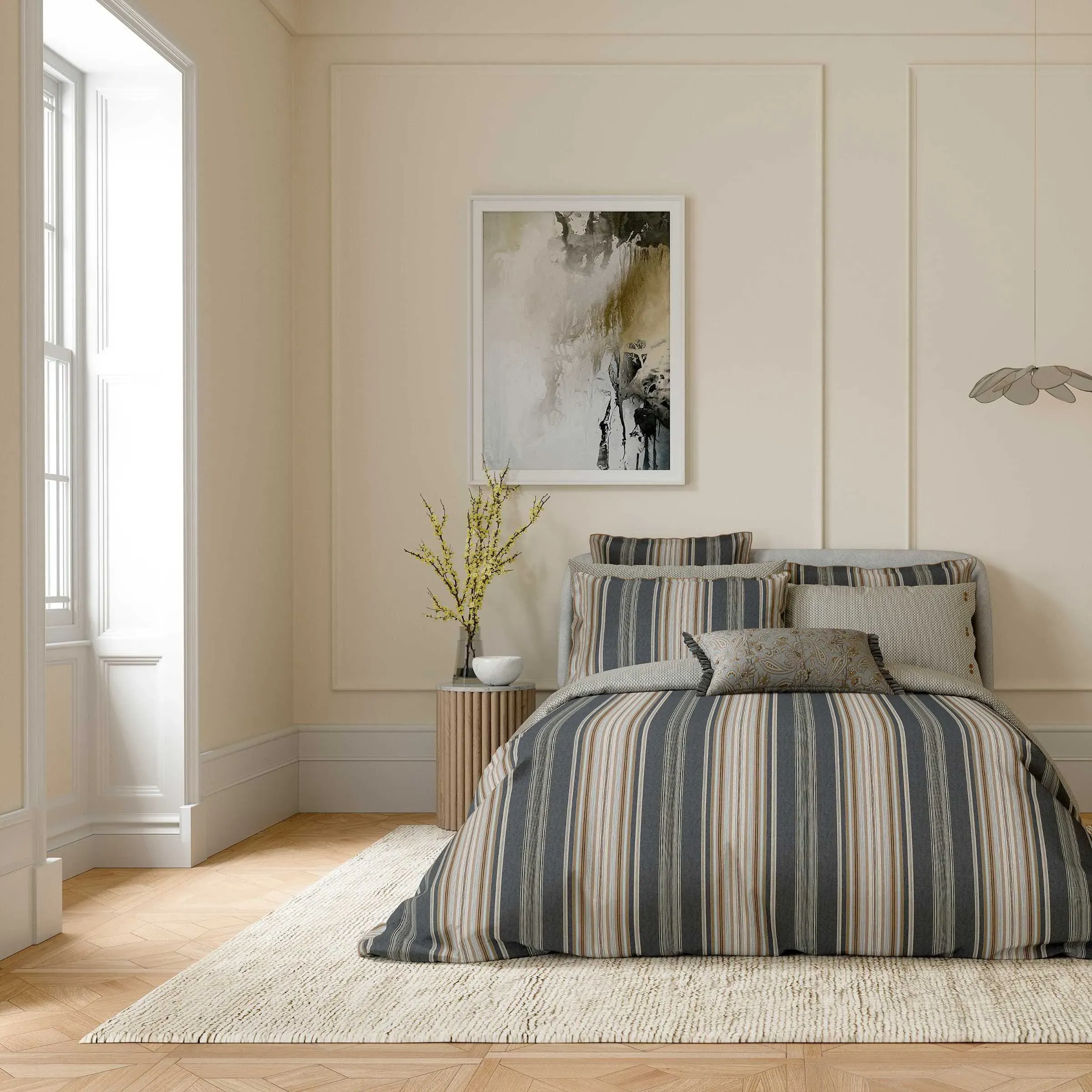 Super King Duvet Cover Set - Charcoal, Cotton